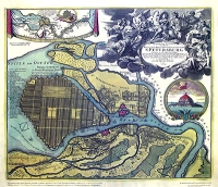 Топографическое представление русской столицы и морского порта Санкт-Петербурга Карта артикул 3360c.